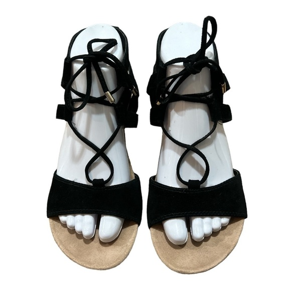 Like New Vionic - Tansy Lace Up Wedges - size 6.5 - Black - Picture 2 of 4